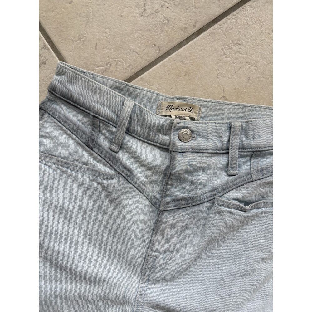 Madewell Perfect Vintage Light Wash Size 26, High-Rise Cropped Wide Leg - Picture 4 of 7